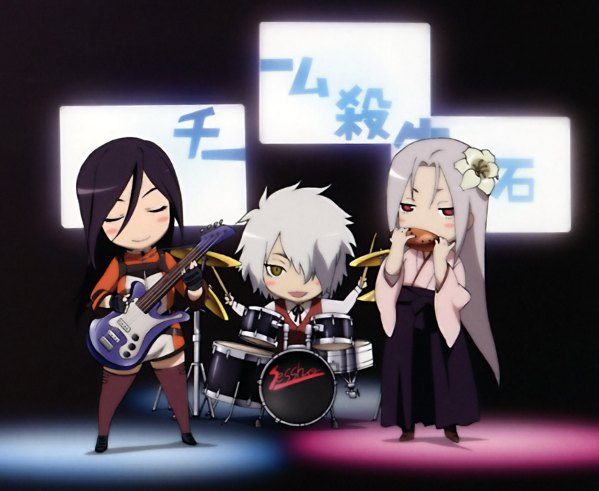 band chibi cute ga-rei ga-rei_zero highres music