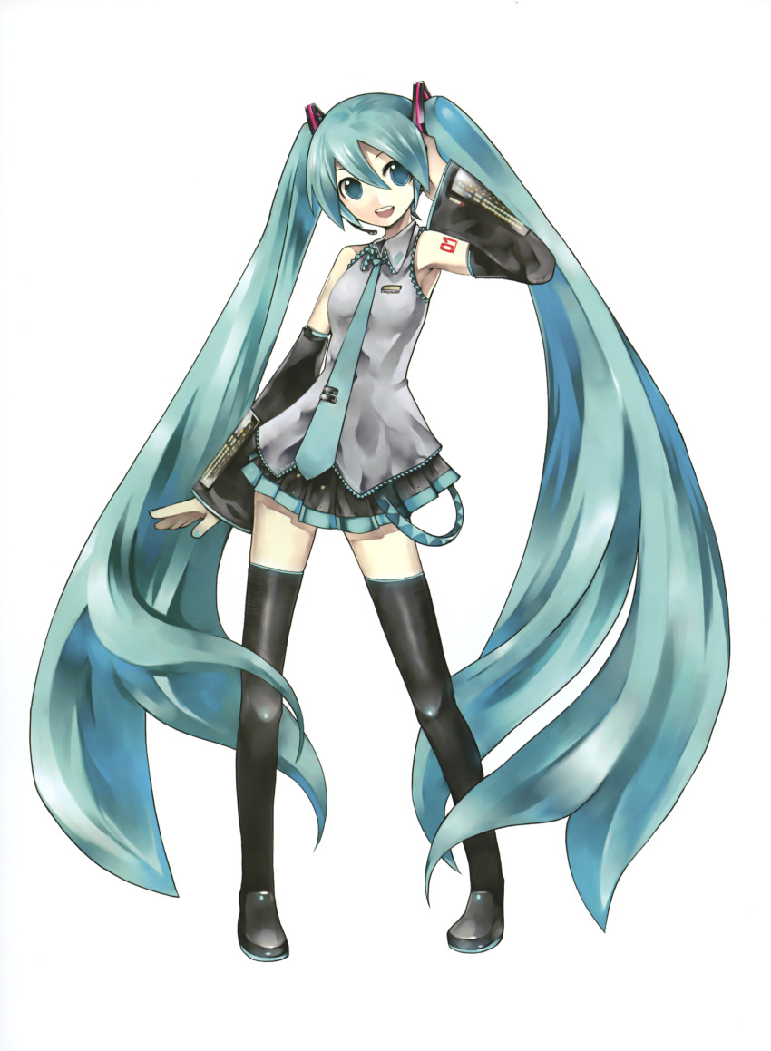 hatsune_miku kei tagme thighhighs vocaloid