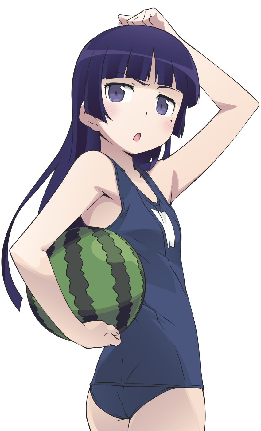 gokou_ruri kanzaki_hiro ore_no_imouto_ga_konnani_kawaii_wake_ga_nai school_swimsuit swimsuits transparent_png vector_trace