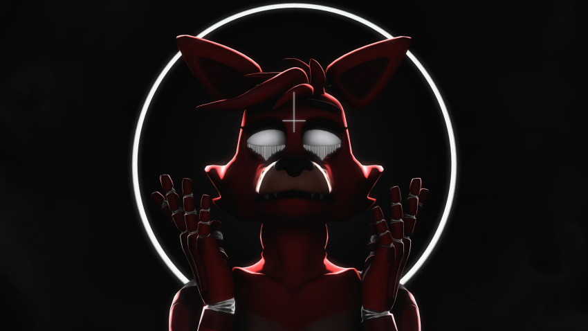 16:9 3d_(artwork) 5_fingers ambiguous_gender animatronic anthro canid canine digital_media_(artwork) fingers five_nights_at_freddy's fox foxy_(fnaf) foxy_(psychojohn2) front_view gold97fox hair headshot_portrait hi_res machine mammal no_pupils nude portrait red_body red_hair robot scottgames simple_background solo source_filmmaker_(artwork) widescreen