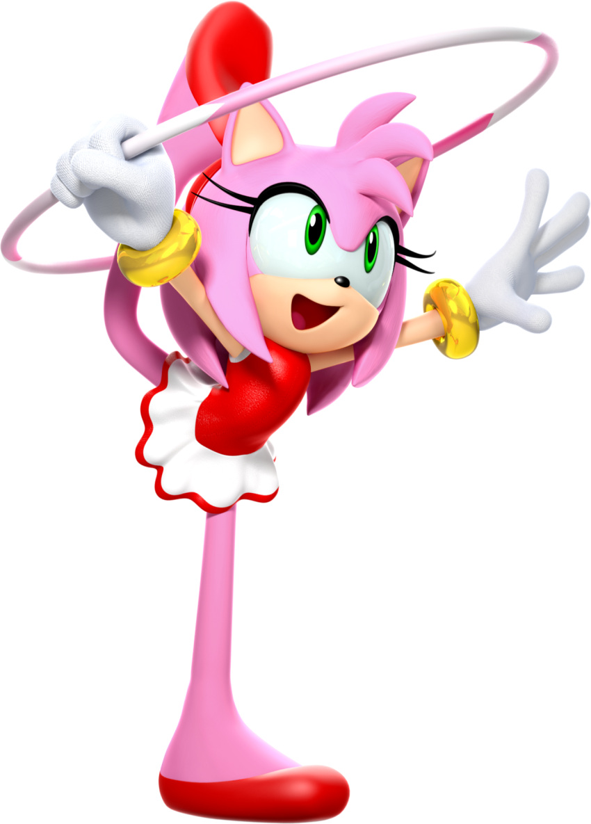 3d amy_rose amy_rose_(swimming) animal_ears animal_nose arms_up body_fur female flat_chest flexible full_body furry furry_female gloves green_eyes gymnastics hairband happy highres holding_hula_hoop leg_up legs leotard looking_afar mario_&_sonic_(series) mario_&_sonic_at_the_rio_2016_olympic_games miniskirt official_art open_mouth outstretched_arms pink_fur pink_hair red_footwear red_hairband red_leotard red_trim shoes short_hair sidelocks simple_background skirt smile solo sonic_(series) standing standing_on_one_leg third-party_source transparent_background white_gloves white_skirt