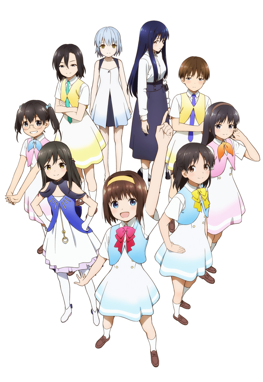 asagi_akira doll_(gekidol) dress fujita_manami gekidol hinasaki_izumi kagami_airi megane morino_seria nakamura_mayuri sakakibara_kaworu seifuku transparent_png yamamoto_kazuharu