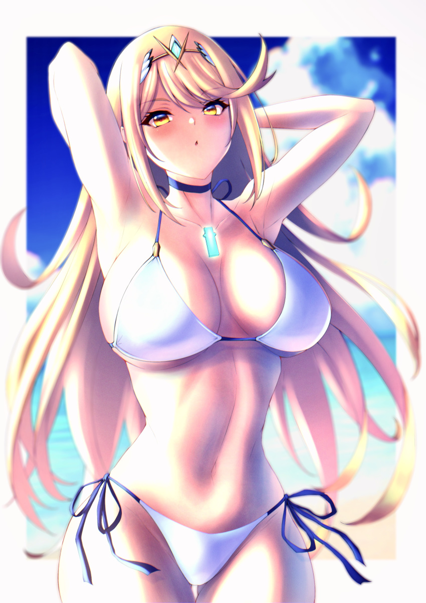 bikini hakusai hikari_(xenoblade_2) swimsuits xenoblade xenoblade_chronicles_2