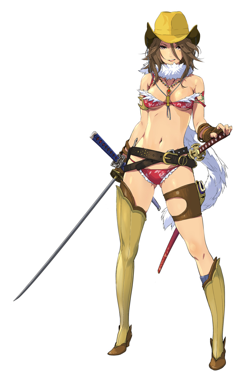 aya bikini enami_katsumi heels oneechanbara oneechanbara_origin swimsuits sword