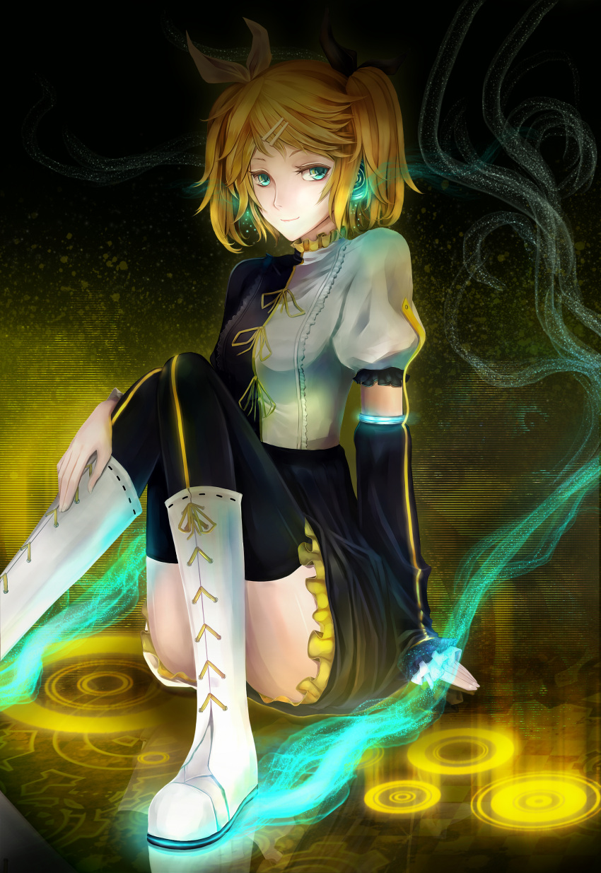 absurdres bad_id bad_pixiv_id female highres kagamine_rin llc roshin_yuukai_(vocaloid) solo thighhighs vocaloid