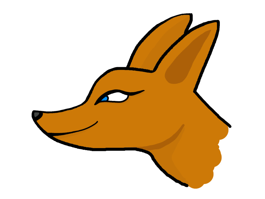 2d_animation animated black_outline blinking blue_eyes canid canine crestfallen_warrior digital_media_(artwork) female fox headshot_portrait hi_res mammal outline portrait solo