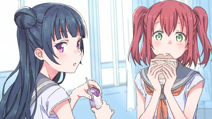 keito kurosawa_ruby love_live!_sunshine!! seifuku tsushima_yoshiko