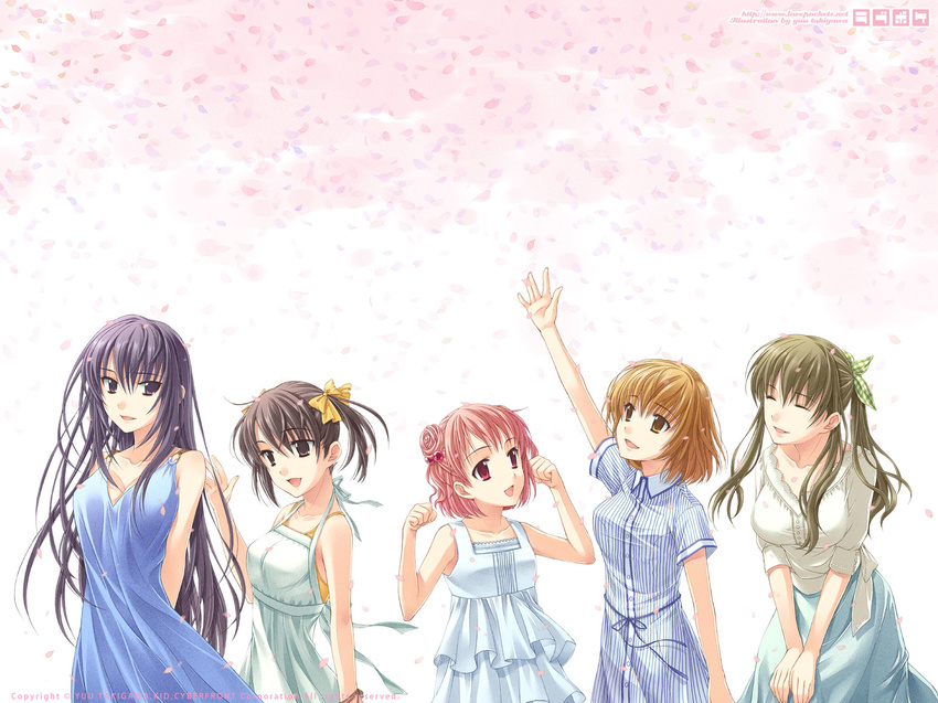 akanegasaki_sora dress ever17 komachi_tsugumi matsunaga_sara takigawa_yuu tanaka_yubiseiharukana yagami_coco