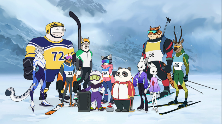 2022_beijing_winter_olympics antelope arctic_fox avian baduk bear biathlon bird bovid canid canine canis chinese_olympic_committee cross-country_skiing curling digital_media_(artwork) felid female fenz_(studio) feral figure_skating fox giant_panda group hi_res hockey humanoid ice_hockey lagomorph large_group leporid male mammal marine olympics pantherine pinniped polar_bear port rabbit seal short_track_speed_skating siberian_tiger ski_jumping sled snow_leopard snowboarding speed_skating sport tibetan_antelope tiger true_fox ursine weiqi winter_olympic_games wolf