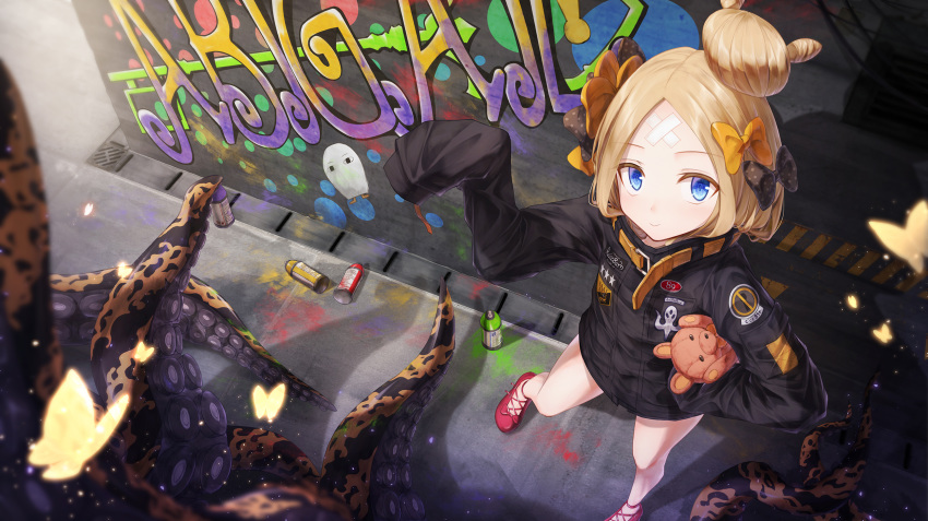 abigail_williams_(fate/grand_order) bandaid boyogo fate/grand_order tentacle