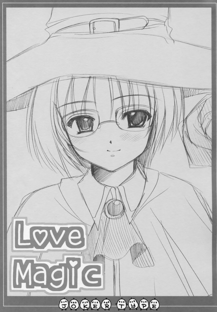 amelia megane monochrome nishimata_aoi quiz_magic_academy witch