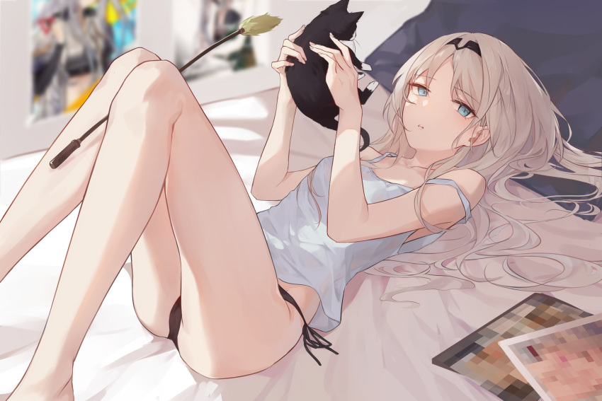 an94_(girls_frontline) animal cameltoe feline girls_frontline lunaplum panties underwear