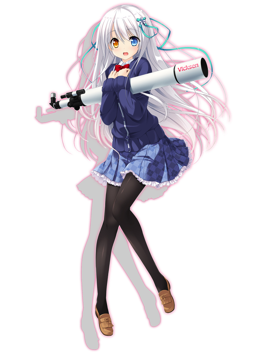 amanogawa_saya heterochromia miagete_goran_yozora_no_hoshi_wo pantyhose pulltop seifuku transparent_png