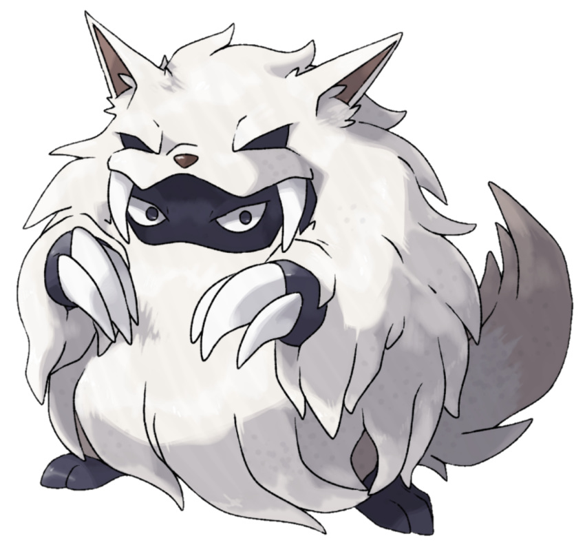 claws commentary english_commentary etherealhaze full_body looking_at_viewer no_humans pokemon pokemon_(creature) pokemon_gsc pokemon_gsc_(prototype) prototype_design standing sugimori_ken_(style) transparent_background warwolf