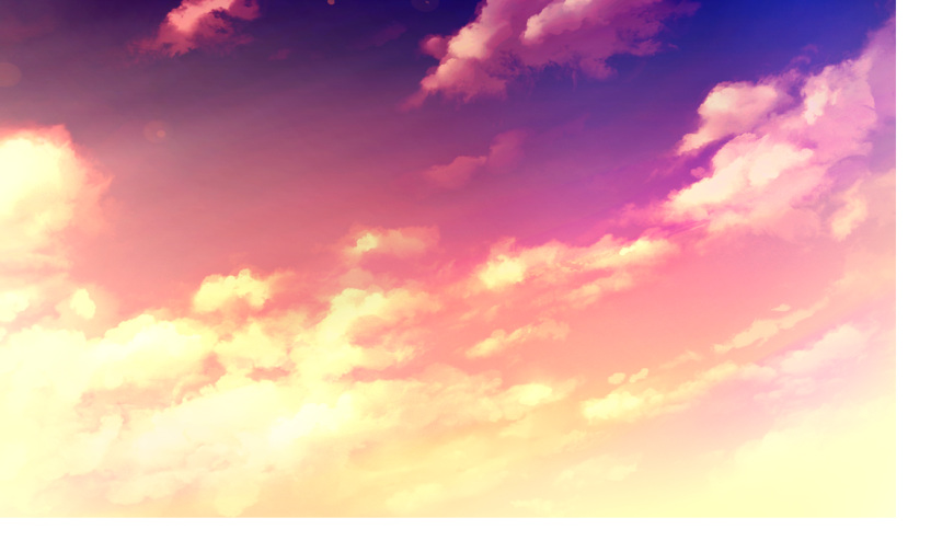 clouds game_cg grand_cross re:_rem_plus re:zero_kara_hajimeru_isekai_seikatsu sky sunset tagme_(artist)