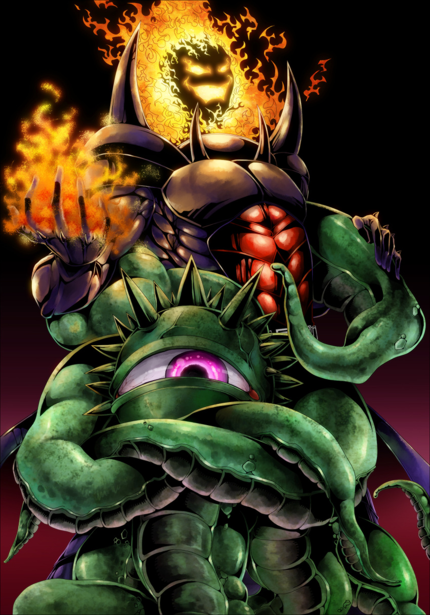 capcom demon dormammu fire highres marvel marvel_vs._capcom marvel_vs._capcom_3 marvel_vs_capcom_3 shuma_gorath tentacle