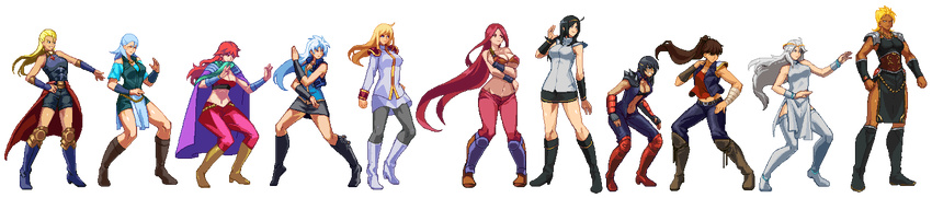 6+girls amiba breasts commentary_request everyone genderswap_(mtf) hokuto_no_ken hokuto_no_ken:_shinpan_no_sousousei_kengou_retsuden jagi kenshiro kusanagi_kaoru large_breasts m.u.g.e.n medium_breasts midnight_bliss mr._heart multiple_girls pixel_art raoh_(hokuto_no_ken) rei_(hokuto_no_ken) rule_63 shin_(hokuto_no_ken) shu_(hokuto_no_ken) souther toki_(hokuto_no_ken) transparent_background wide_image yuda_(hokuto_no_ken)