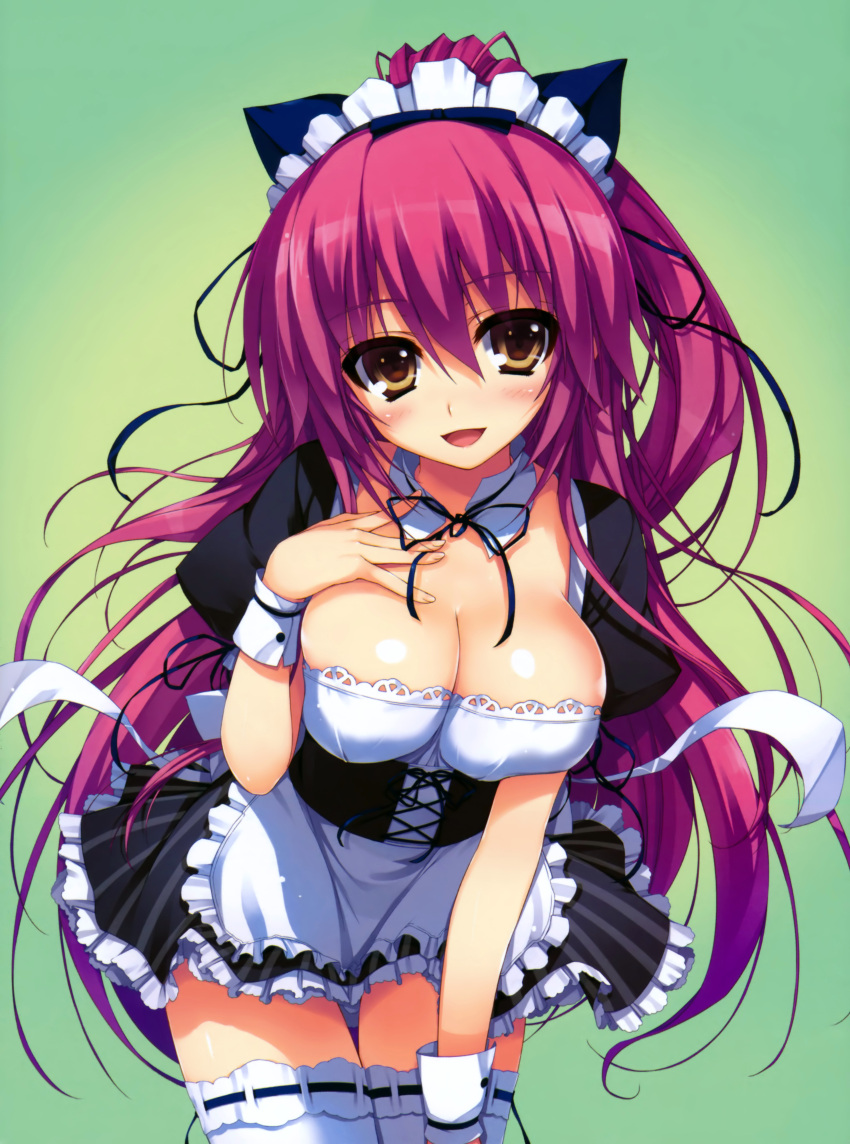 cleavage maid reminiscence thighhighs tigre tomose_shunsaku