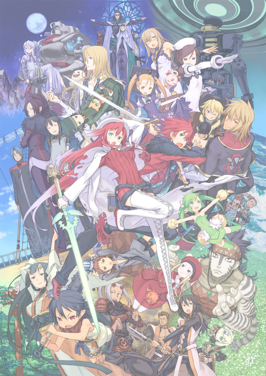 6+boys 6+girls aliese_martini ardylia aty_(summon_night) azlier belfraw_martini blonde_hair cunnon falier falzen galeor highres kuroboshi_kouhaku kyle_(summon_night) kyuuma marurur misumi_(summon_night) multiple_boys multiple_girls nup_martini official_art onibi_(summon_night) panashe phlaize quiupy r_(summon_night) rexx scarrel sonolar subaru_(summon_night) summon_night summon_night_3 teco_(summon_night) umi_(summon_night) vijue will_martini yafha yard