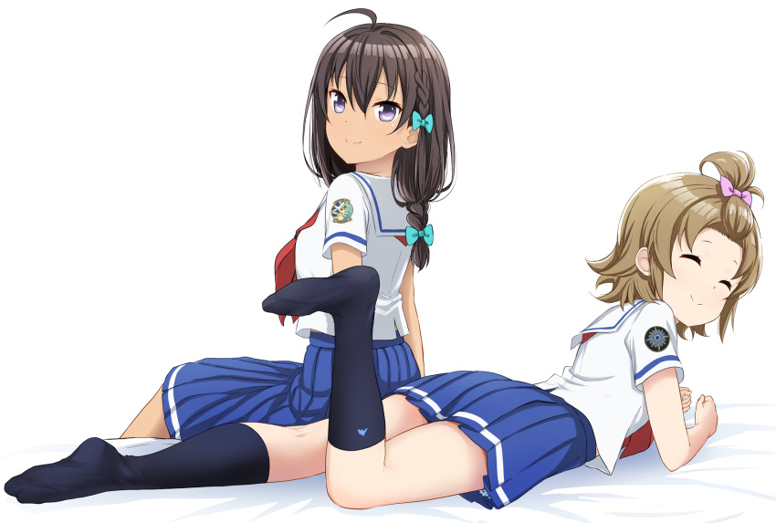 abe_kanari high_school_fleet seifuku uchida_mayumi yamashita_hideko