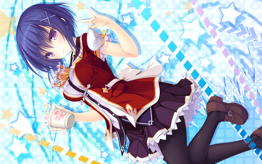 hatsujou_sprinkle mikagami_mamizu momosaki_shizuku seifuku wallpaper whirlpool