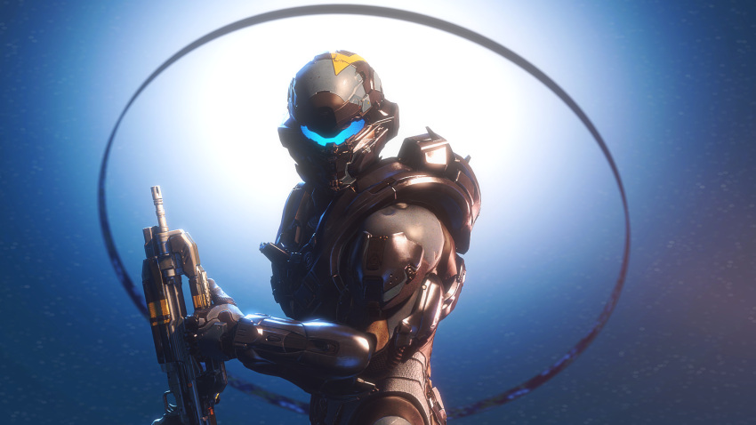 16:9 armor bravo44_(artist) gun halo_(series) headgear helmet hi_res human male mammal microsoft military muscular ranged_weapon ricardo_milos rifle ring rookie425 science_fiction soldier solo space spartan_(halo) warrior weapon widescreen xbox_game_studios