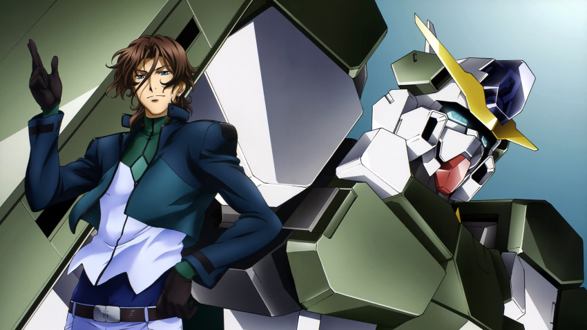 gundam gundam_00 gundam_zabanya highres lockon_stratos lyle_dylandy male male_focus mecha