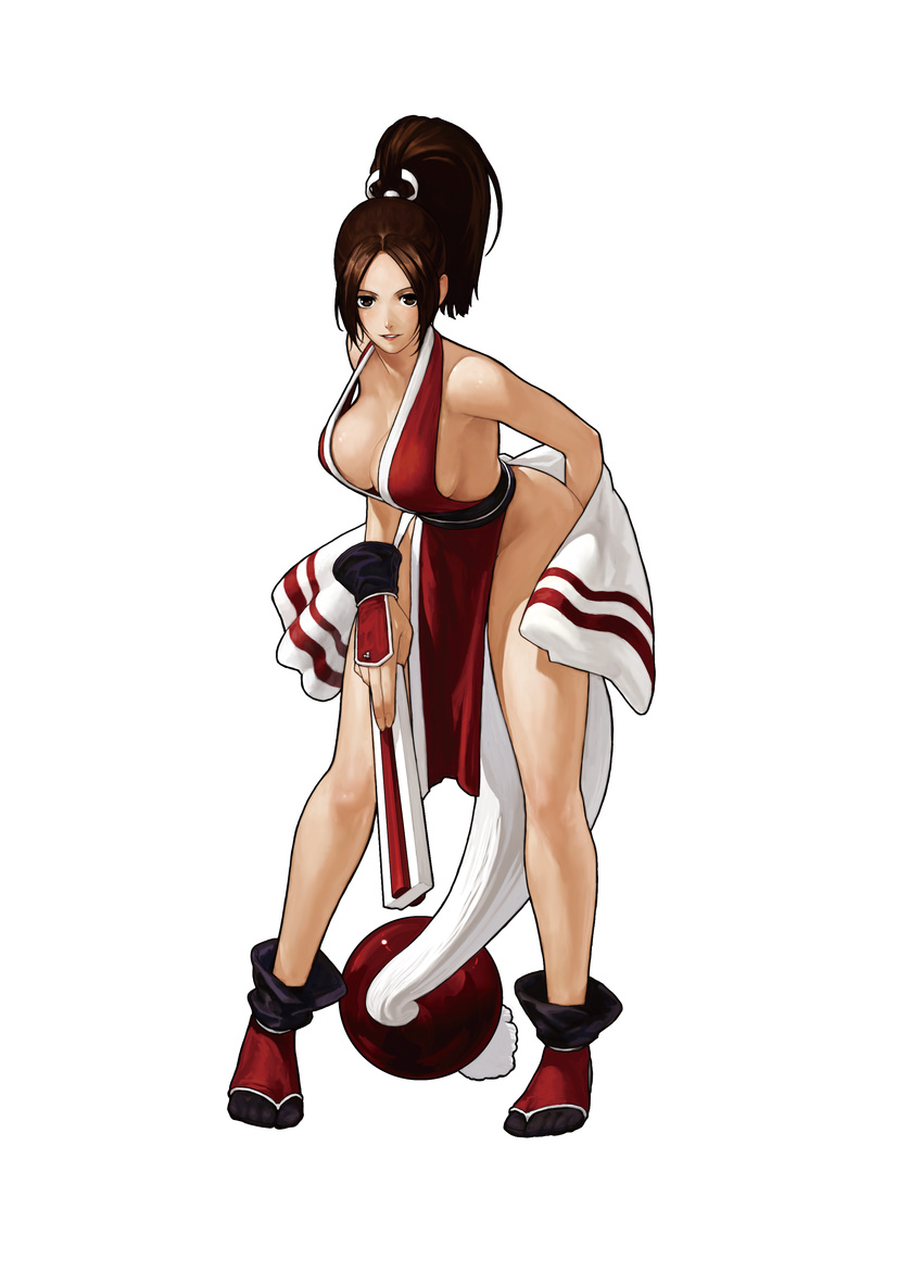 cleavage eisuke_ogura king_of_fighters king_of_fighters_xiii no_bra shiranui_mai snk tagme transparent_png