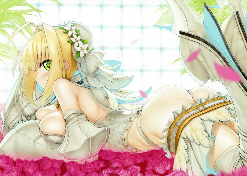 beauty_love cleavage fate/grand_order fixed marked-two saber_bride saber_extra