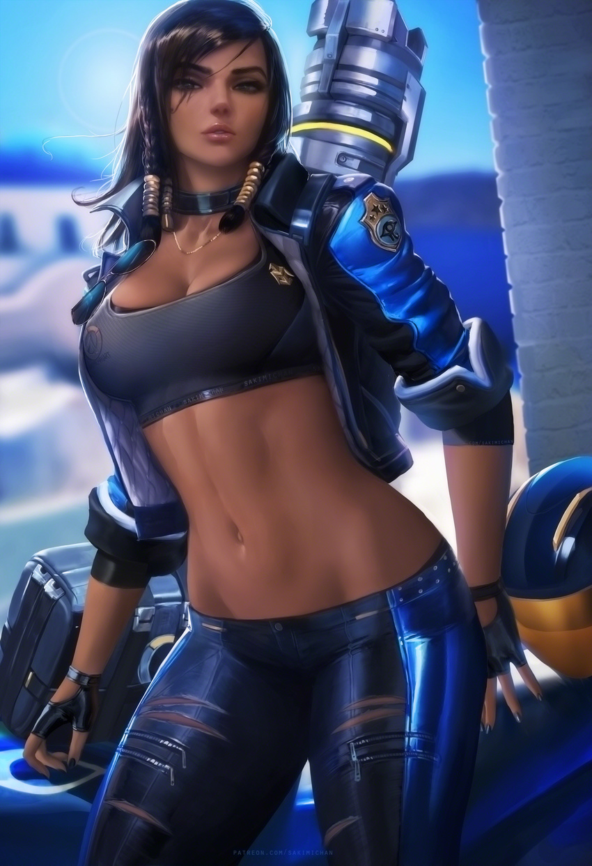 cleavage overwatch pharah sakimichan tagme