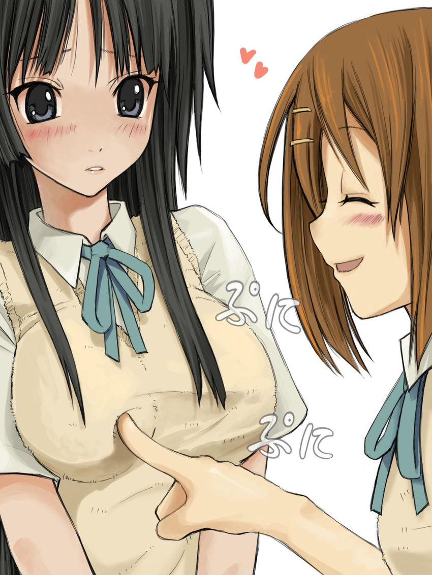 akiyama_mio hirasawa_yui k-on! les seifuku