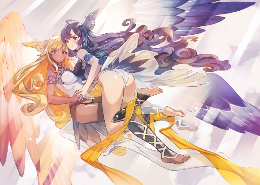 2girls apon granblue_fantasy jpeg_artifacts tagme_(character)