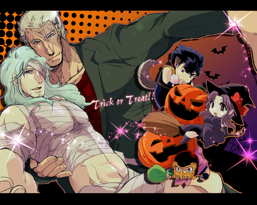 halloween hokuto_no_ken jagi kenshiro kenshirou raoh toki_(hokuto_no_ken) yuria yuria_(hokuto_no_ken)