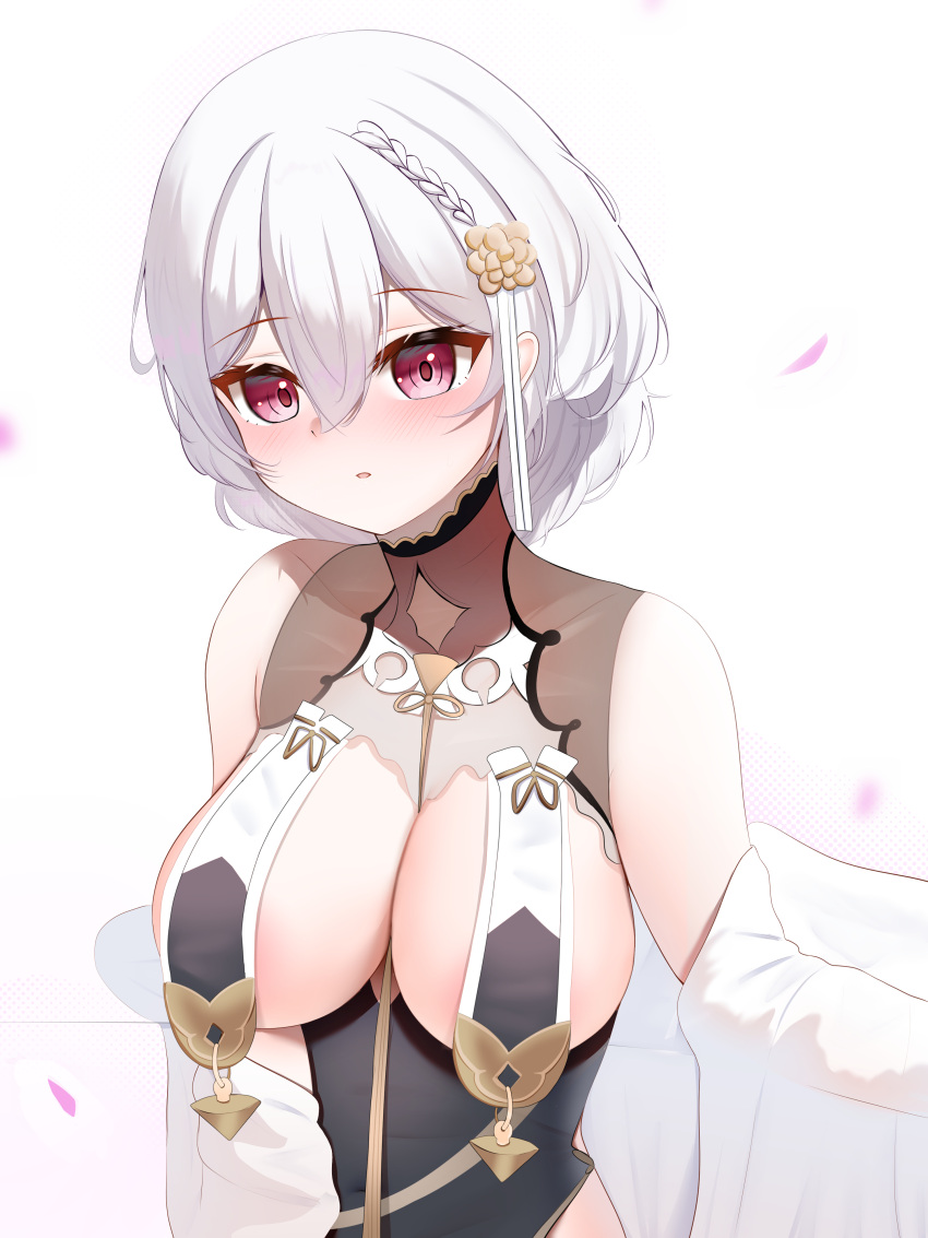 absurdres azur_lane breasts curvy female highres knosdeba large_breasts self-upload sirius_(azur_lane) sirius_(azure_horizons)_(azur_lane) white_background