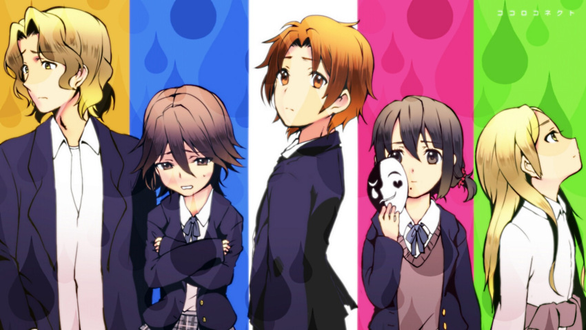 inaba_himeko jpeg_artifacts kiriyama_yui kokoro_connect nagase_iori seifuku yaegashi_taichi yoshifumi_aoki