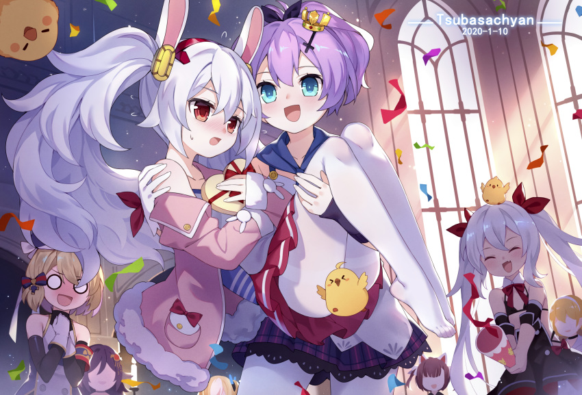 animal_ears anthro azur_lane blue_eyes houshou_(azur_lane) javelin_(azur_lane) kalk_(azur_lane) laffey_(azur_lane) long_hair manjuu_(azur_lane) north_carolina_(azur_lane) purple_hair shiratsuyu_(azur_lane) tsubasa_tsubasa twintails vampire_(azur_lane) white_hair z23_(azur_lane)