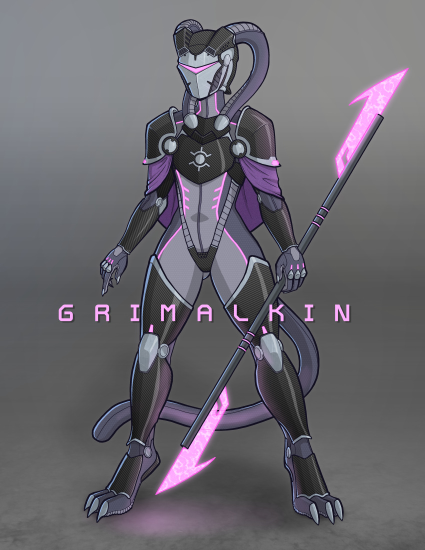 absurd_res air_tube alien anthro armor breastplate cape carbon_fiber claws clixsposing_kitraandra clothing crotch_armor cuisse curvy_figure digitigrade double_glaive energy_glaive faandra felid female glaive gloved_hands glowing glowing_armor grimalkin headgear helmet hi_res himerosy hourglass_figure knee_pads liquidmark mammal mask melee_weapon pantherine pauldron polearm science_fiction shin_guards simple_background solo spear staff symbol_on_clothing tail textured_clothing thick_thighs tiger tight_clothing toe_claws vambrace varkeeg weapon