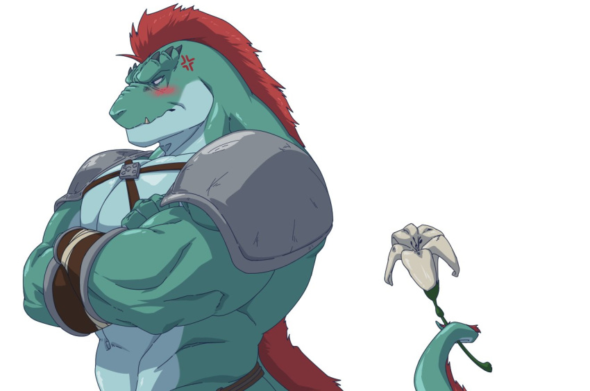 abs anthro lizardfolk_(lustful_desires) lizardman lustful_desires male muscular muscular_anthro muscular_male pecs raised_tail rhot_(lustful_desires) scalie solo stangun tail