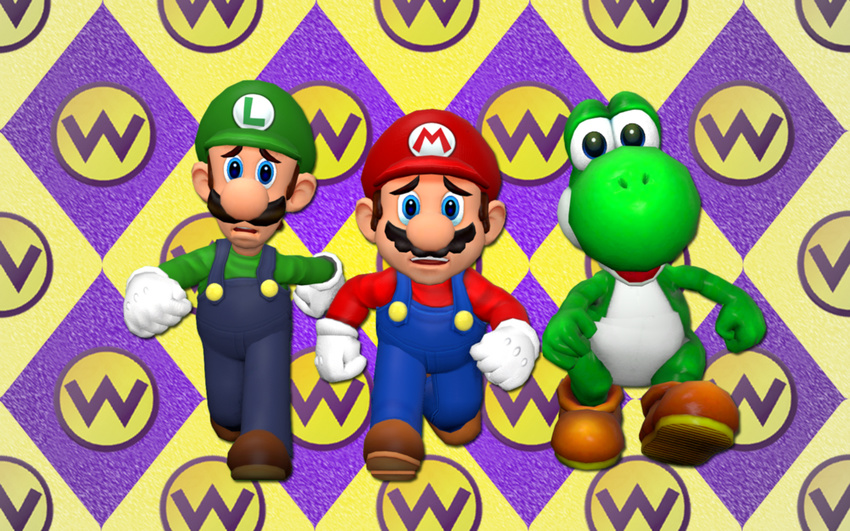 luigi mario mario_(series) super_mario_bros. w yoshi