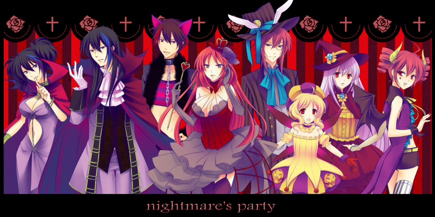 halloween kasane_ted kasane_teto namine_ritsu rook_(utau) sukone_tei utau yokune_ruko