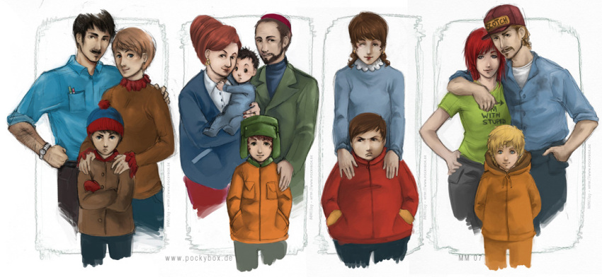 6+boys carol_mccormick eric_cartman everyone gerald_broflovski ike_broflovski kenny_mccormick kyle_broflovski liane_cartman multiple_boys multiple_girls portrait randy_marsh sharon_marsh sheila_broflovski south_park stan_marsh stuart_mccormick