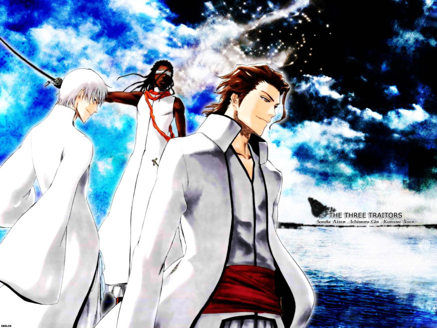 aizen_sousuke bleach ichimaru_gin tagme tousen_kaname