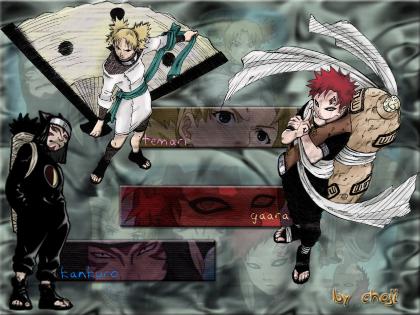 gaara kankuro naruto tagme temari