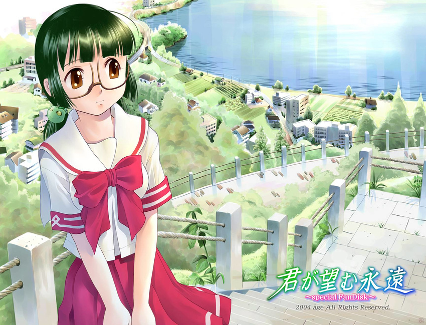 baka_ouji_persia glasses homura_manami kimi_ga_nozomu_eien landscape scenic seifuku