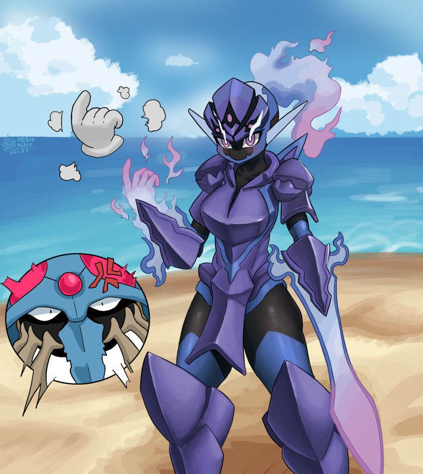 ackee blush ceruledge chinese_text duo female generation_1_pokemon generation_9_pokemon hi_res humanoid nintendo pokemon pokemon_(species) tentacruel text translation_request