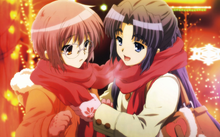 2girls asakura_ryouko glasses ikeda_shouko nagato_yuki suzumiya_haruhi_no_yuuutsu