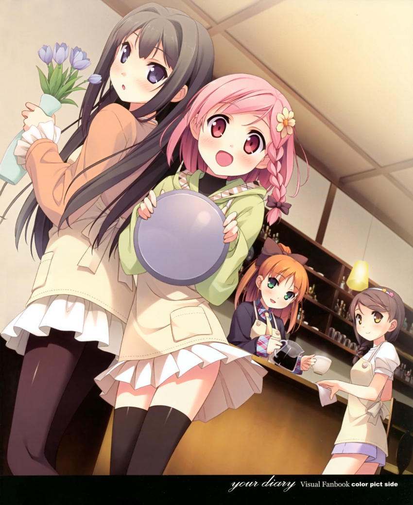 ayase_sayuki cube hirosaki_kanade kantoku minagawa_yuuhi pantyhose thighhighs your_diary yua