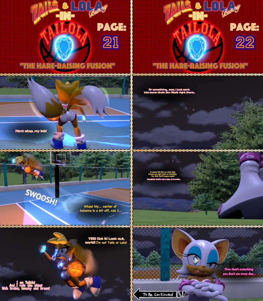 3d_(artwork) anthro bat canid canine digital_media_(artwork) female fox fusion hi_res hybrid lagomorph leporid lola_bunny looney_tunes mammal rabbit rouge_the_bat sega skinnytfs solo sonic_the_hedgehog_(series) tailola tails warner_brothers