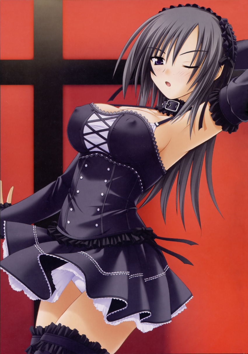 erect_nipples gothic_lolita hizuki_shino kawagishi_keitarou lolita_fashion shin_ringetsu