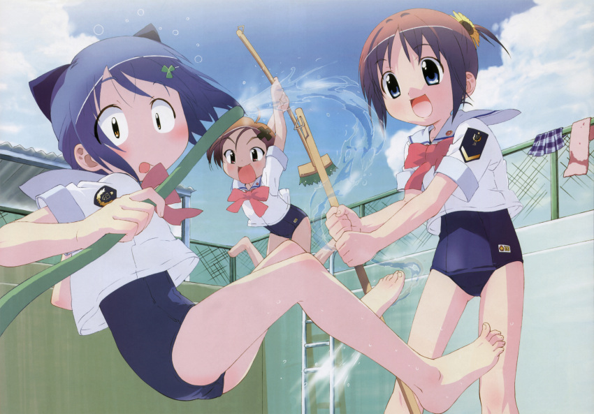 amamiya_manami gakuen_utopia_manabi_straight inamori_mika school_swimsuit swimsuit uehara_mutsuki